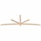 Ekena Millwork Alberta Smooth Timber Gable Bracket, Douglas Fir, 108"W x 40"H x 1 1/2"D x 3 1/2"F, 9/12 Pitch GBW108X40X0204ALB00SDF - alternate 4